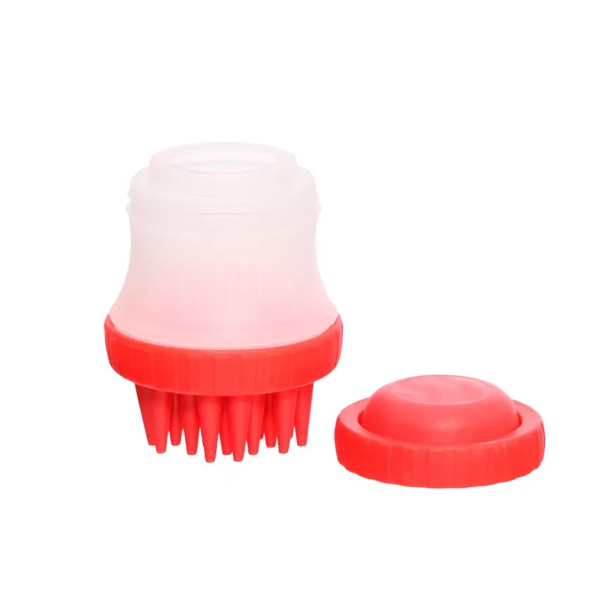 Escova Massageadora Banho Vermelha 11cm — imagem 4