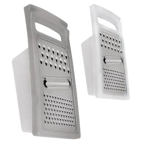 Ralador Coletor Aço INOX Plástico 19 cm x 6,5 cm x 8,8 cm — imagem 3