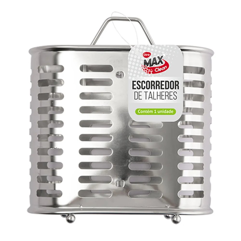 Escorredor Talher Aço INOX 16 cm x 8 cm x 18,5 cm — imagem 2