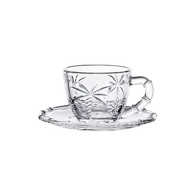 Xícara de Café Tran Transparente 100ml 4 Peças — imagem 2