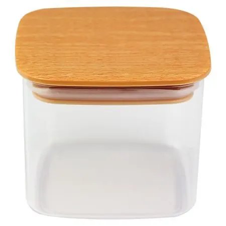 Pote Hermético Quadrado Plástico 10 cm x 10 cm x 9 cm 500 Ml — imagem 2
