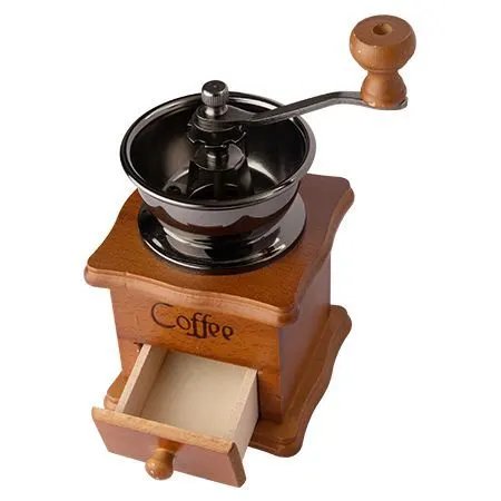 Moedor Cafe Madeira, Cerâmica e Ferro 9,7 cm x 9,7 cm x 19,5 cm — imagem 2