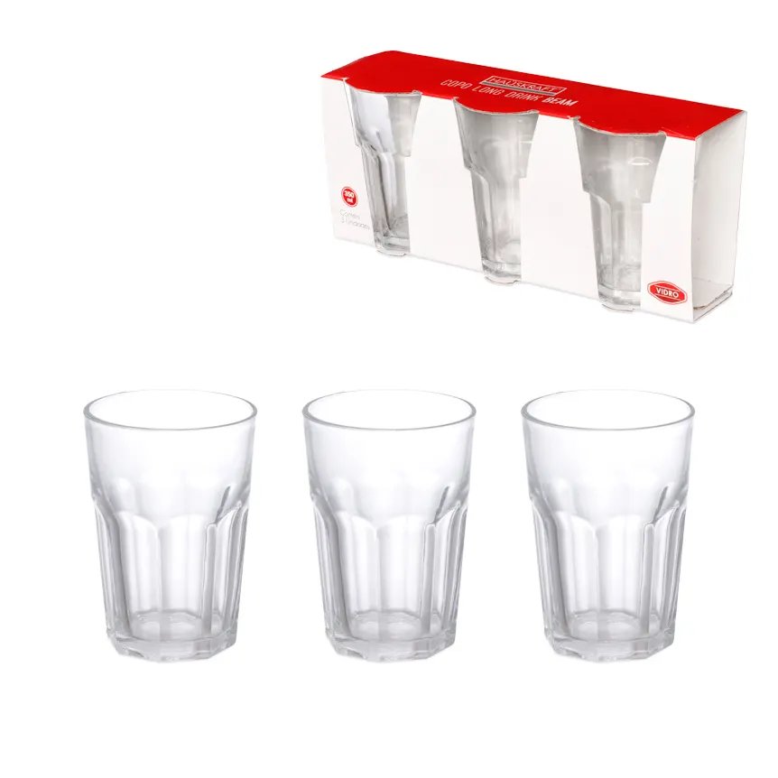 Copo Long Drink Vidro Beam 350ml 3 Peças — imagem 3