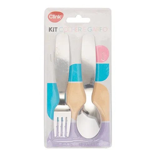 KIT Colher e Garfo Aço INOX 13 cm x 3 cm x 0,1 cm — imagem 2