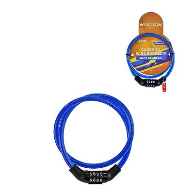 Cadeado Flexível Bike Segurança 65cm x 8mm — imagem 5