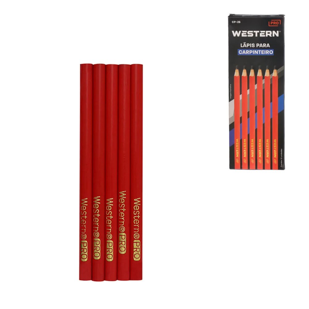 Lápis para Carpinteiro 12 Peças — imagem 3