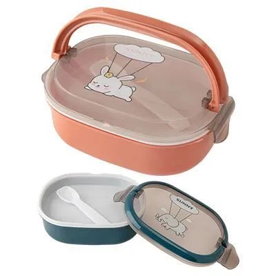 Marmita com Colher Plástico PP 18,5 cm x 14 cm x 7 cm — imagem 2