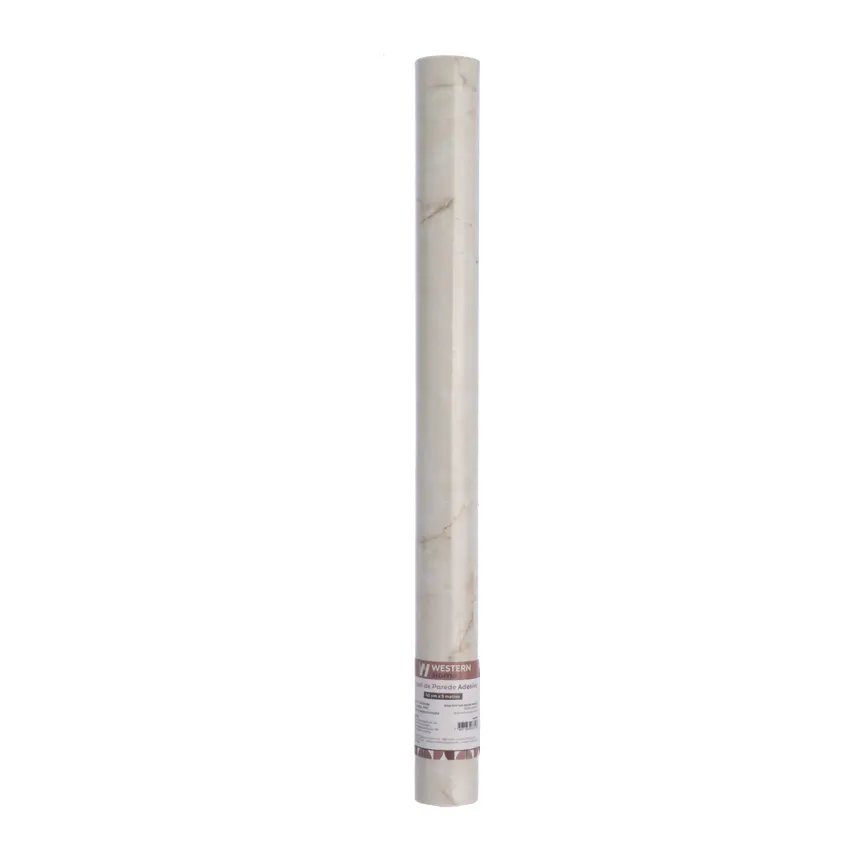Papel de Parede Marmorizado Bege 5m x 45cm — imagem 3