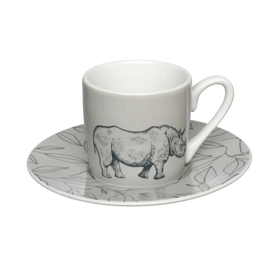 Xícara de Café com Pires Selva 80ml 6 Peças — imagem 2