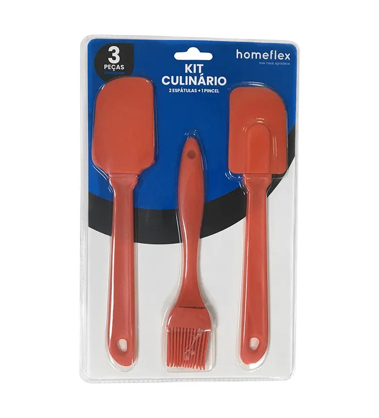 Kit Culinário Vermelho 3 Peças — imagem 2