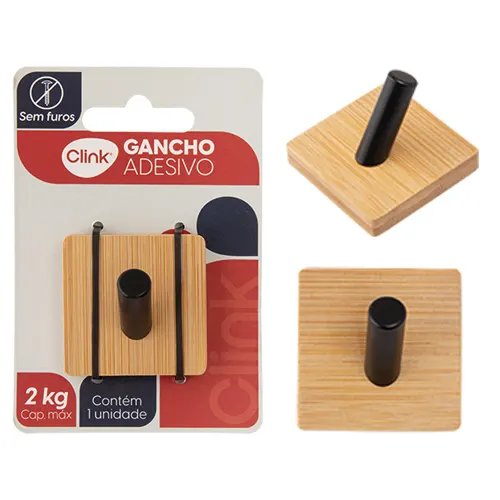 Gancho Ferro e Bambu 4,5 cm x 4,5 cm x 4 cm — imagem 2