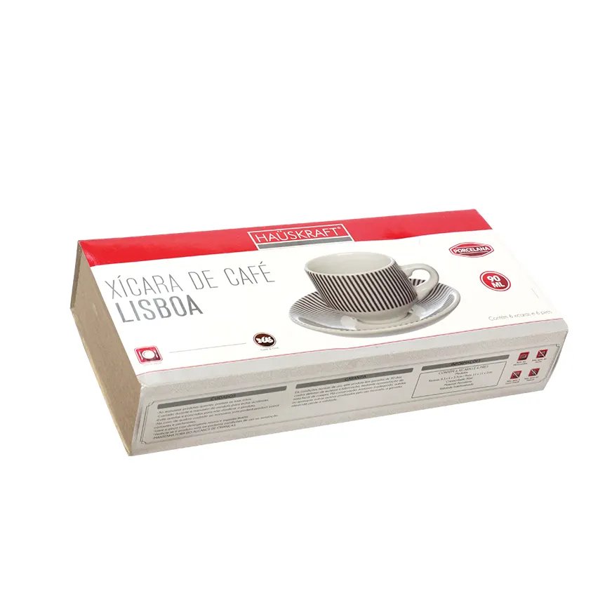 Xícara de Café com Pires Lisboa 90ml 6 Peças — imagem 3