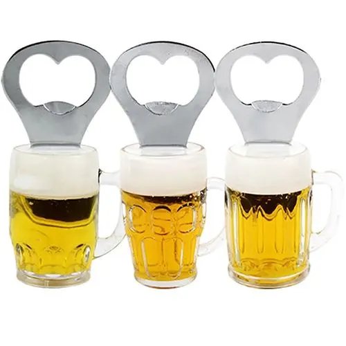 Abridor Garrafa Aço INOX Acrílico 8,5 cm x 4,5 cm — imagem 3