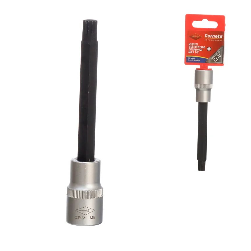 Chave Soquete Multidentado Extra Longa M8,9 1/2" — imagem 2