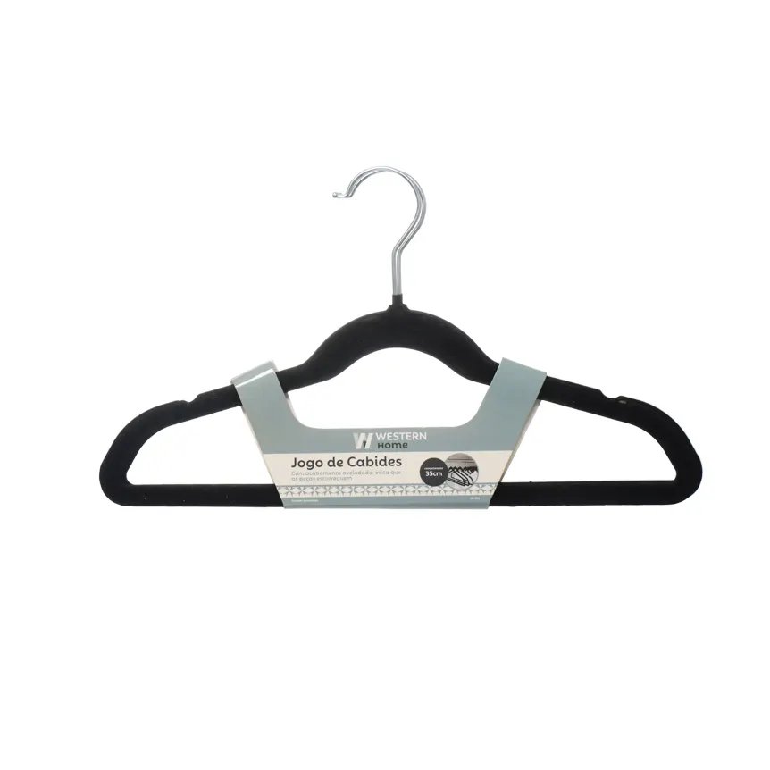 Jogo 2 Cabides Flocado 35cm — imagem 3