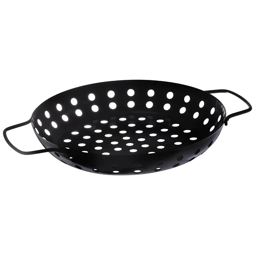 Grelha Churrasco Redonda Preta 31cm — imagem 3