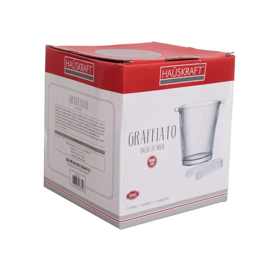 Balde de Gelo Vidro com Pegador GFT 880ml — imagem 2