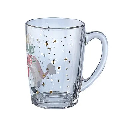 Caneca Vidro Boneco Neve 350ml — imagem 2