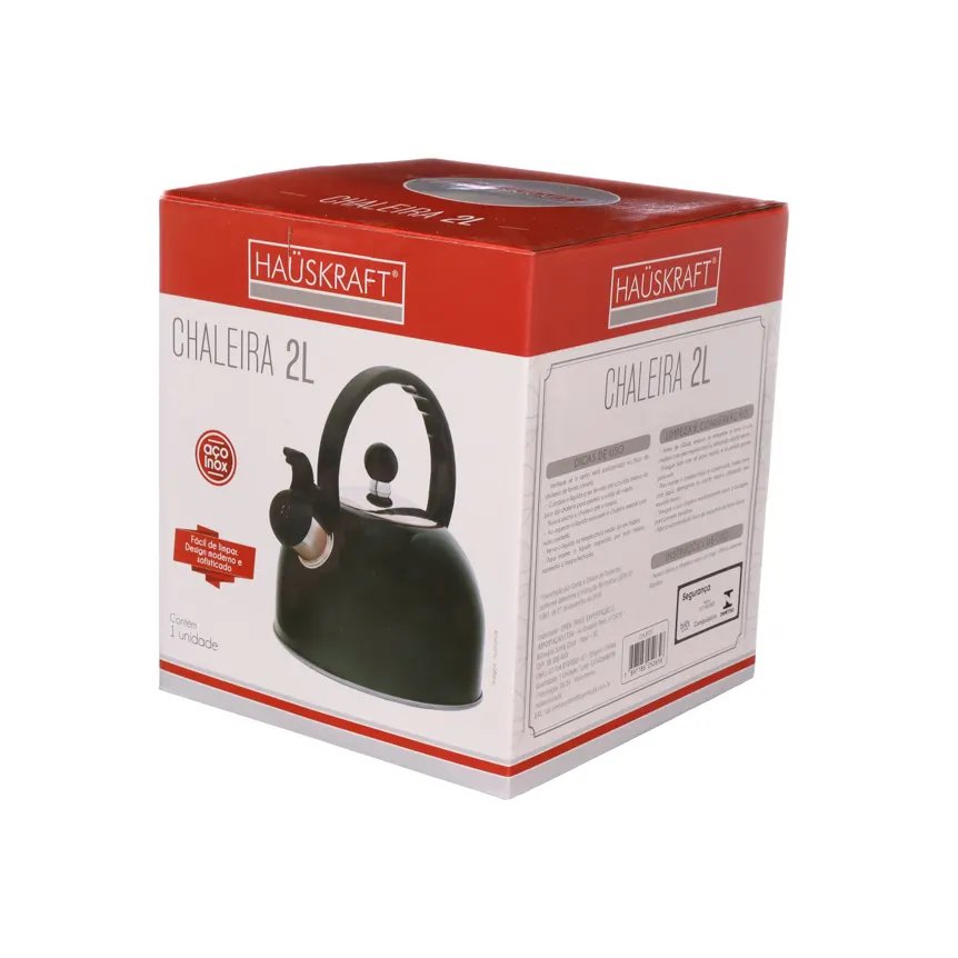 Chaleira Inox Preta 2L — imagem 3
