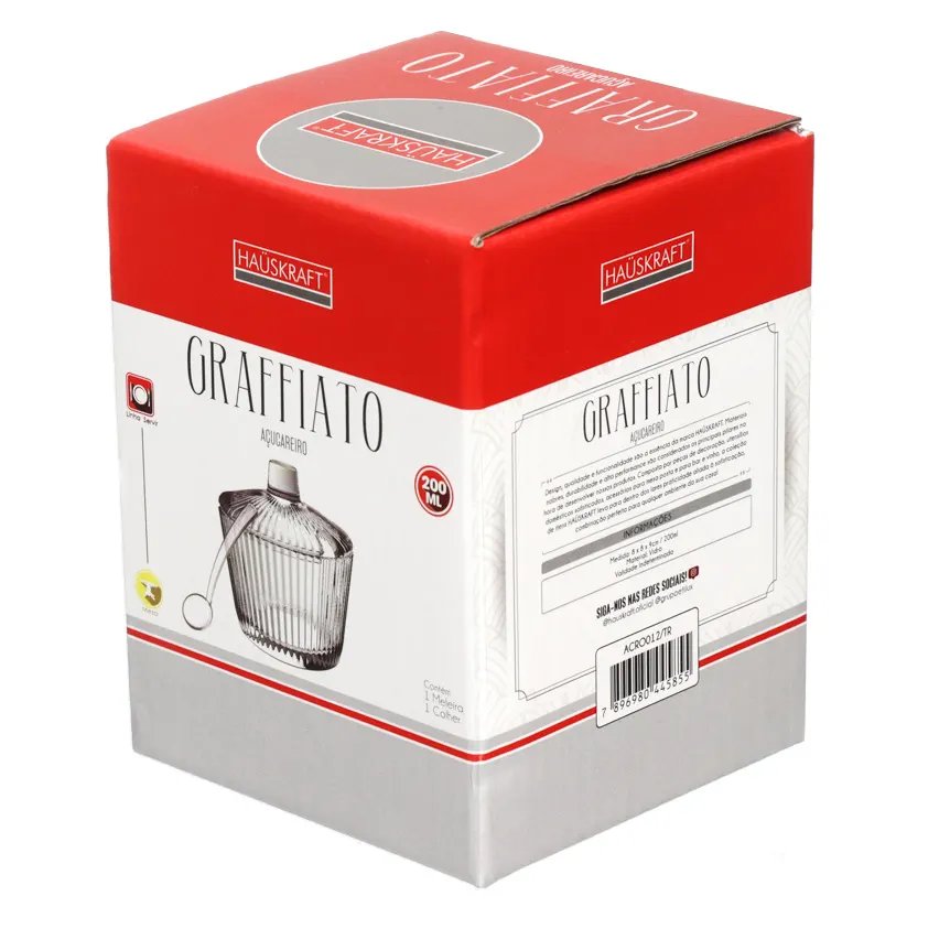 Açucareiro com Colher Vidro GFT 200ml — imagem 2