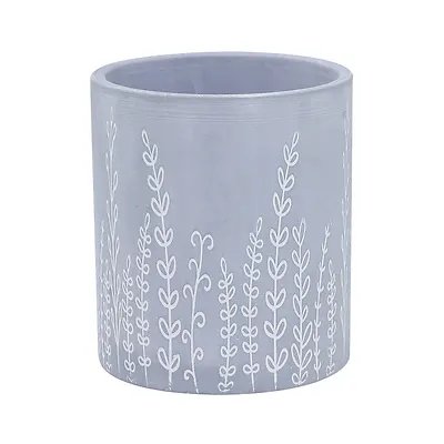 Vaso Cerâmica Rive Cinza 10,5x11,5cm — imagem 2