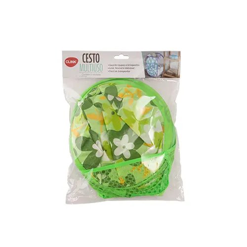 Cesto Roupa Estampado Poliéster 34 cm x 56 cm (1 un) — imagem 3