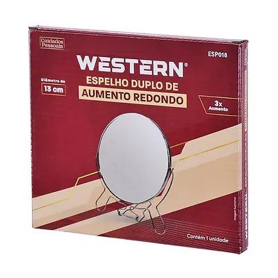 Espelho Duplo Aumento Redondo 13cm — imagem 2