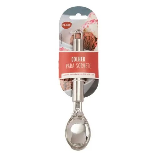 Colher Sorvete Aço INOX 20 cm x 4 cm — imagem 3