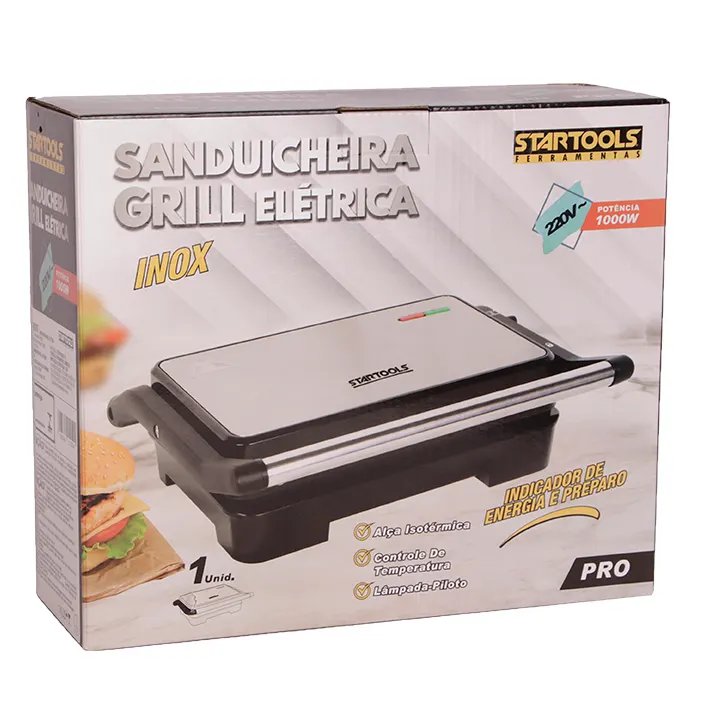 Sanduicheira Grill Eletrica Press Inox — imagem 2