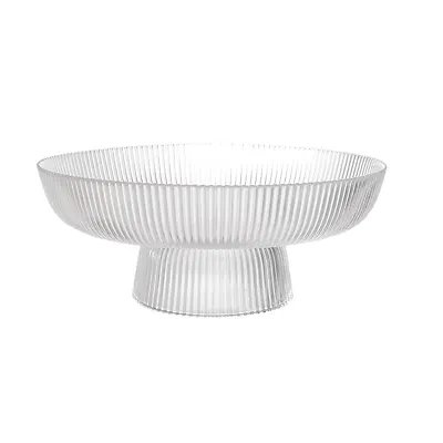 Centro de Mesa Pé Vidro GFT Transparente 26cm — imagem 2