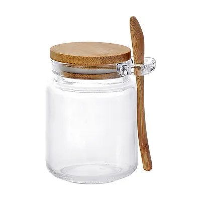 Pote Redondo Vidro Colher 250ml 2 Peças — imagem 4