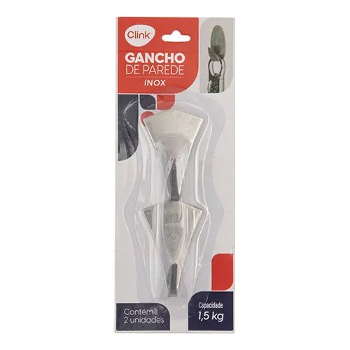 Gancho Parede 1,5 Kg Aço INOX — imagem 3