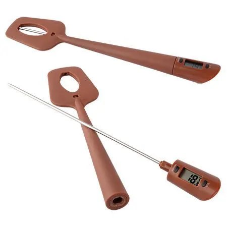 Espátula Termometro Digital Silicone, Plástico e Aço INOX 32 cm x 6,5 cm x 2,8 cm — imagem 2