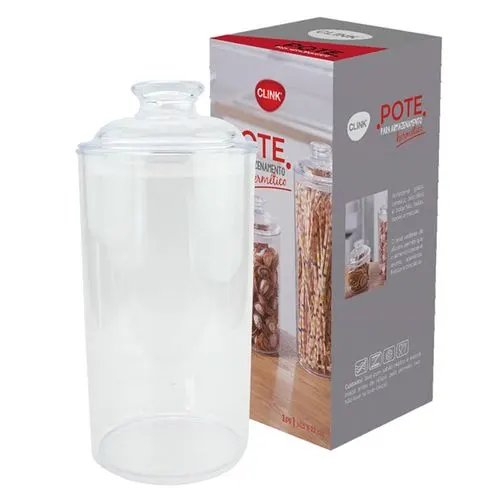 Pote Lock Redondo Liso 1,2 L 10,5 cm x 22 cm — imagem 3