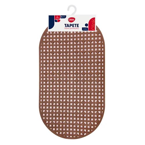 Tapete Banheiro Oval Plástico PVC 36,5 cm x 66,5 cm — imagem 2