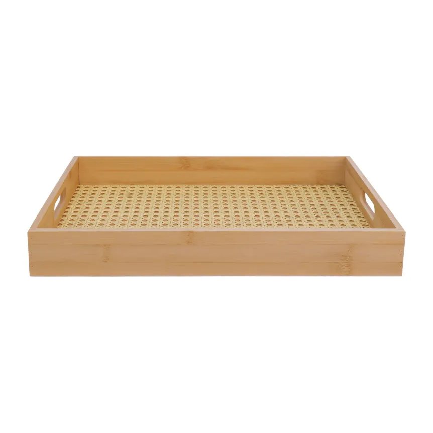 Bandeja Retangular Bambu 39cm — imagem 4