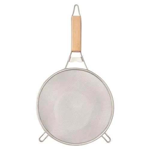 Peneira Aço INOX e Madeira 41,5 cm x 21 cm x 8 cm — imagem 2