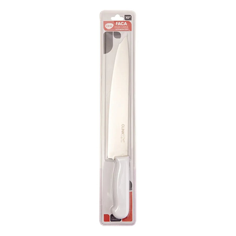 Faca INOX Cromado Plástico 10” 36,5 cm x 3,8 cm x 1,7 cm — imagem 2