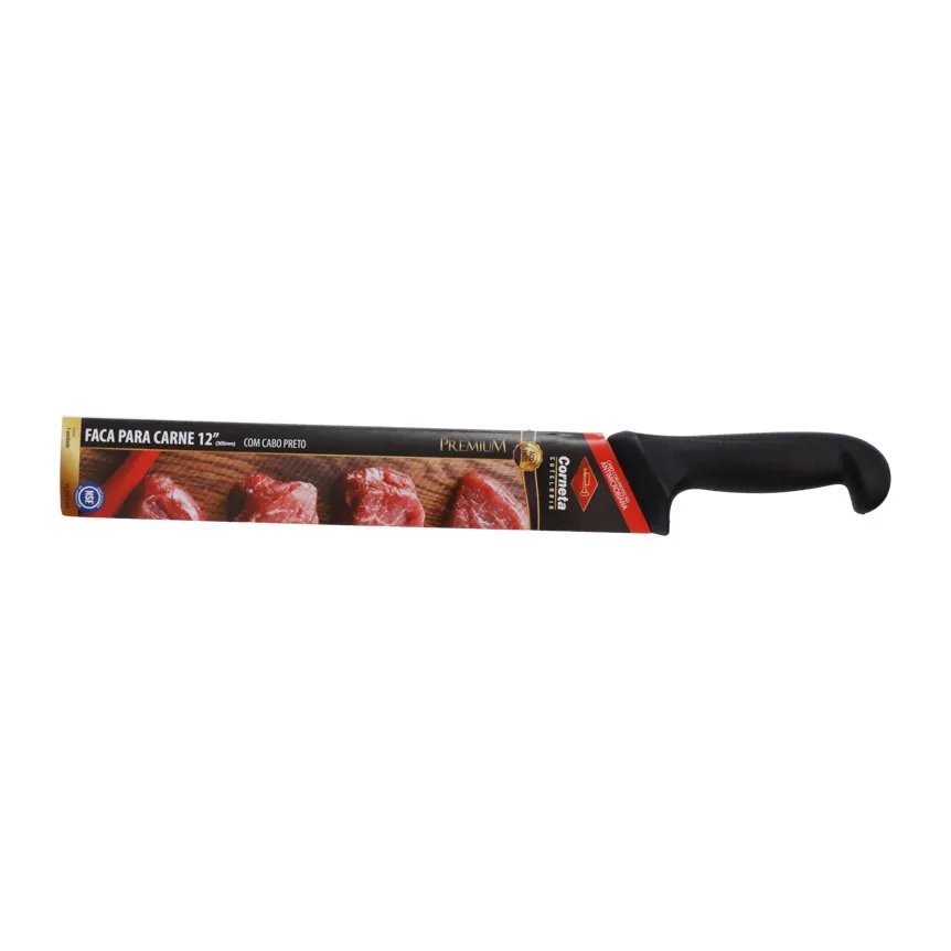 Faca para Carne Cabo Preto Premium 12" — imagem 3