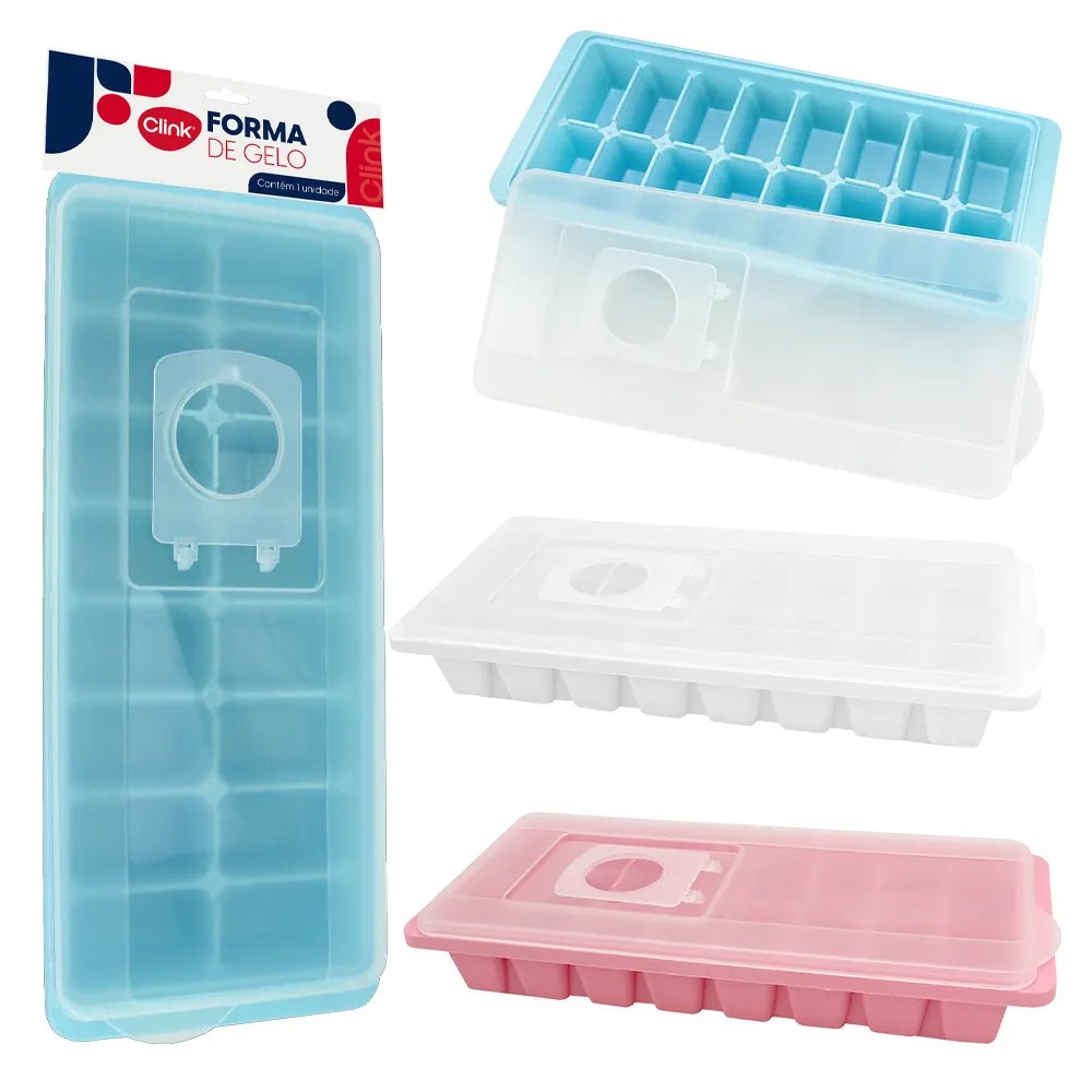 Forma Gelo 16 Cubos Plástico 25,6 cm x 10,5 cm x 4 cm — imagem 2