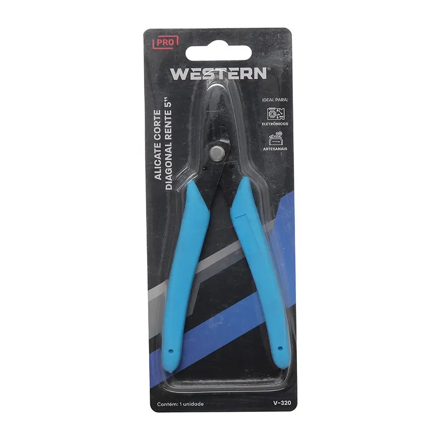 Alicate Corte Diagonal Rente Azul 5" — imagem 2