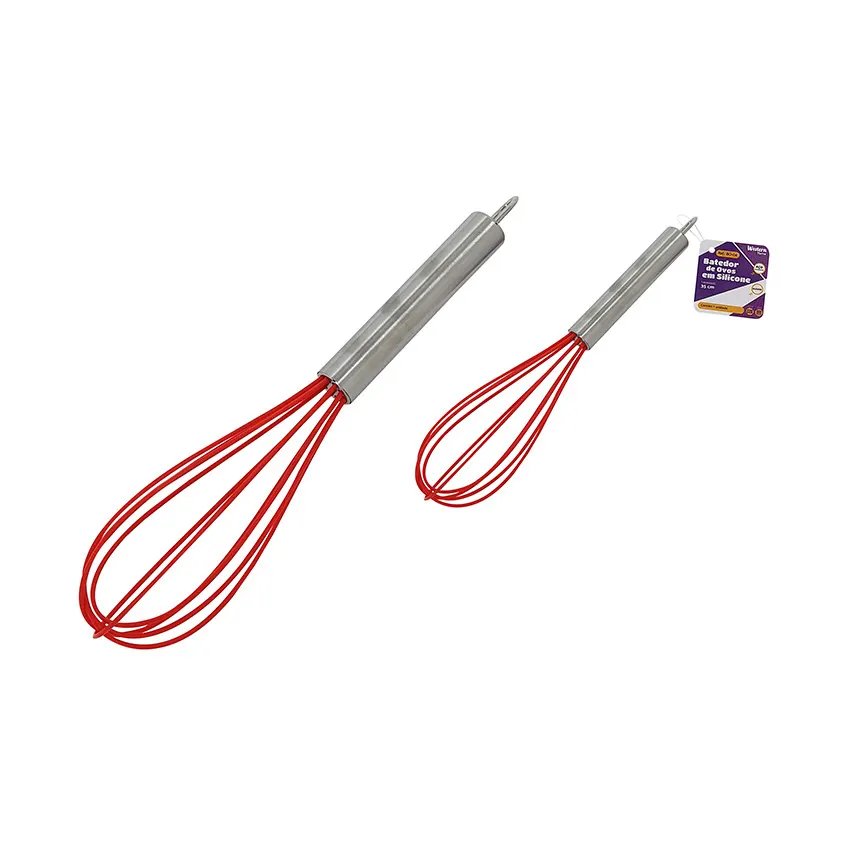 Batedor de Ovos Vermelho 35cm — imagem 2