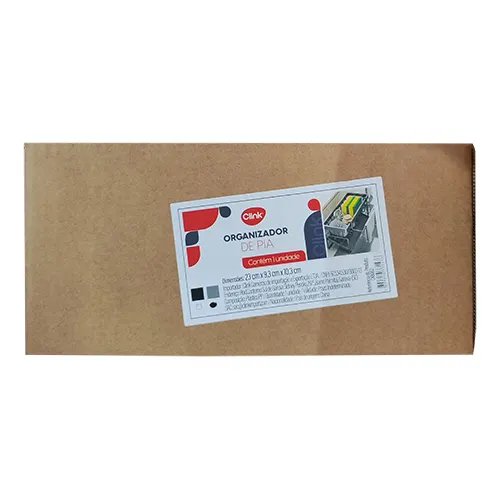 Organizador de Pia Preto Plástico PP 23 cm x 9,3 cm x 10,3 cm — imagem 2