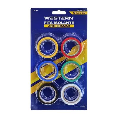 Fita Isolante CL 5m x 19mm 6 Peças — imagem 2