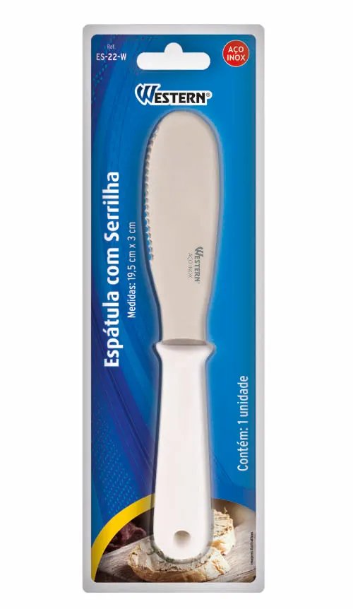 Espátula Serrilha Inox 19,5cm — imagem 2