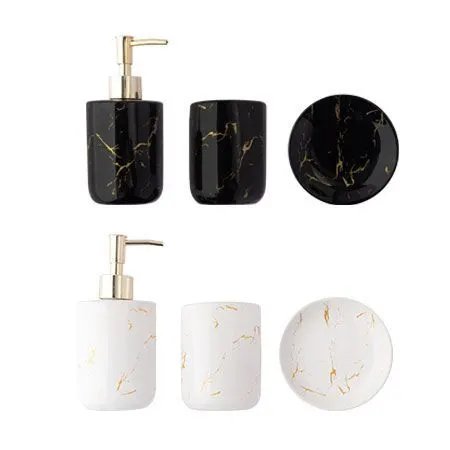 Conjunto Banheiro 3 Pçs Cerâmica Plástico — imagem 2