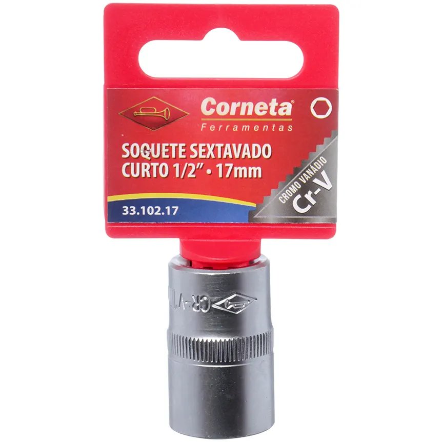 Soquete Sextavado Curto 1/2 17mm — imagem 2