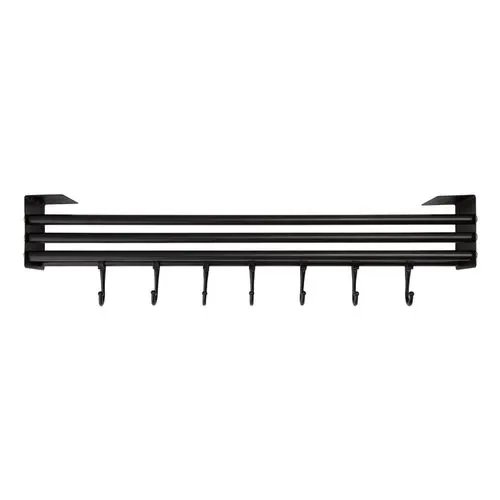 Suporte 7 Ganchos 5 Kg Ferro e Plástico Abs 50 cm x 8,5 cm x 7 cm — imagem 3