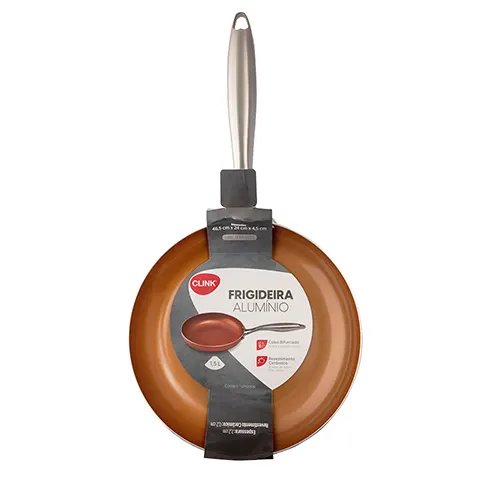 Frigideira Cobre 1,5 L Alúminio e Aço INOX 24 cm x 4,5 cm x 46,5 cm — imagem 2