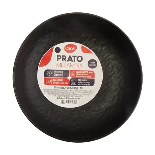 Prato Redondo Fundo G Melamina 22,7 cm x 22,7 cm x 4,5 cm — imagem 2
